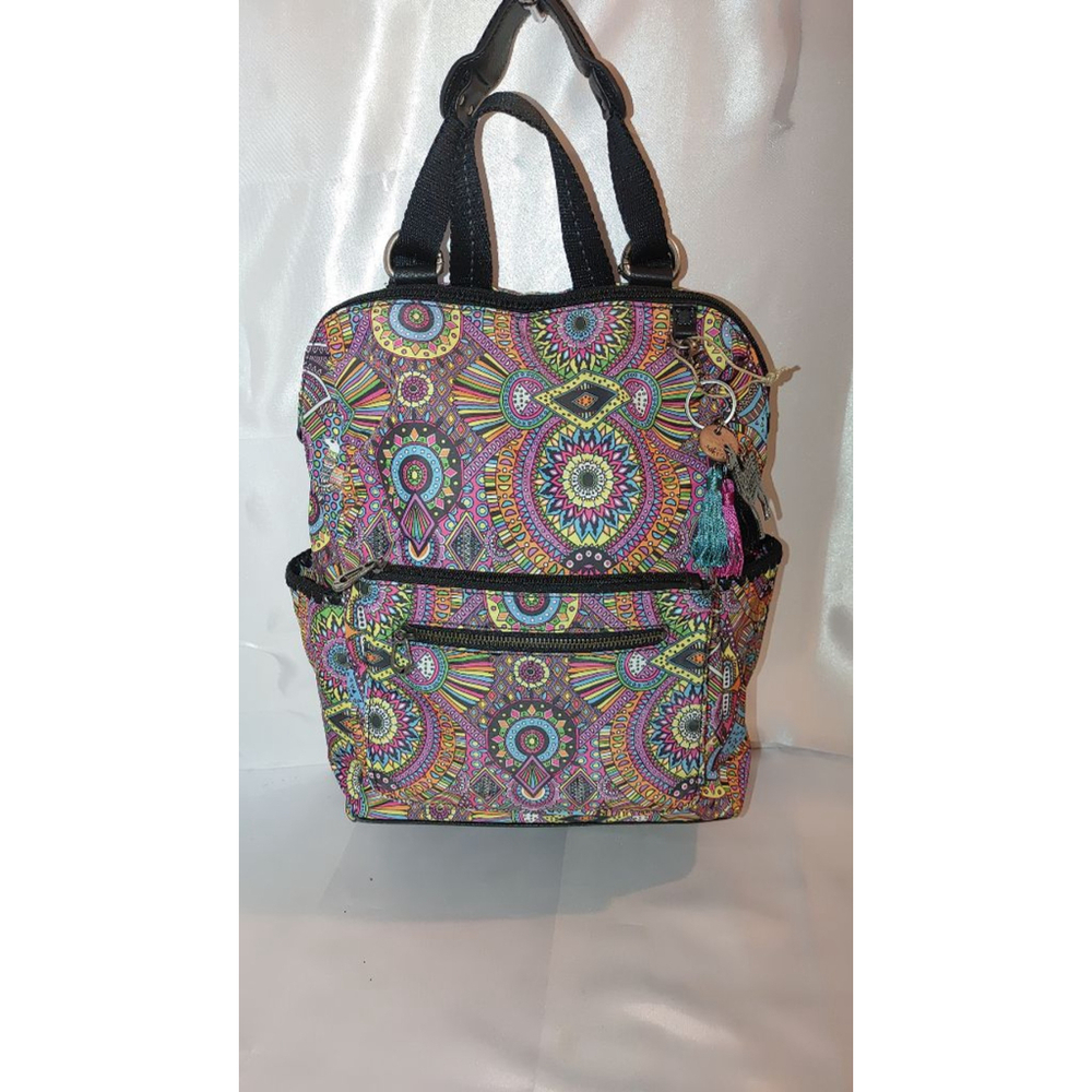 Sakroots Lola Convertible Backpack in Rainbow Wanderlust Print - Picture 3 of 7